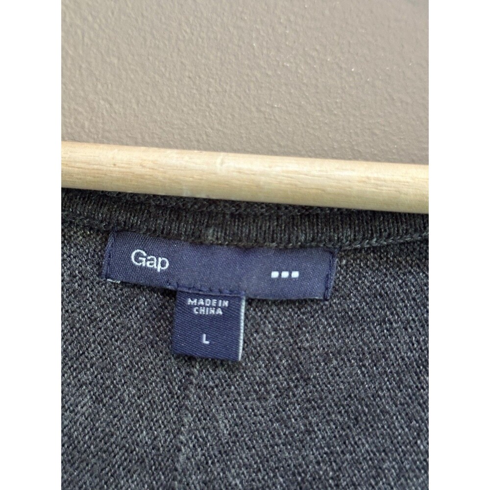 Gap Sweater Dress Women's Large Gray‎ Long Sleeve Rabbit Hair Blend Ribbed Soft - Picture 2 of 8